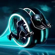 Cyber Tron biker