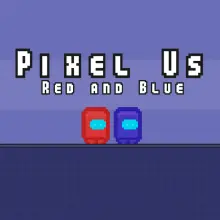 Pixel Us Red and Blue